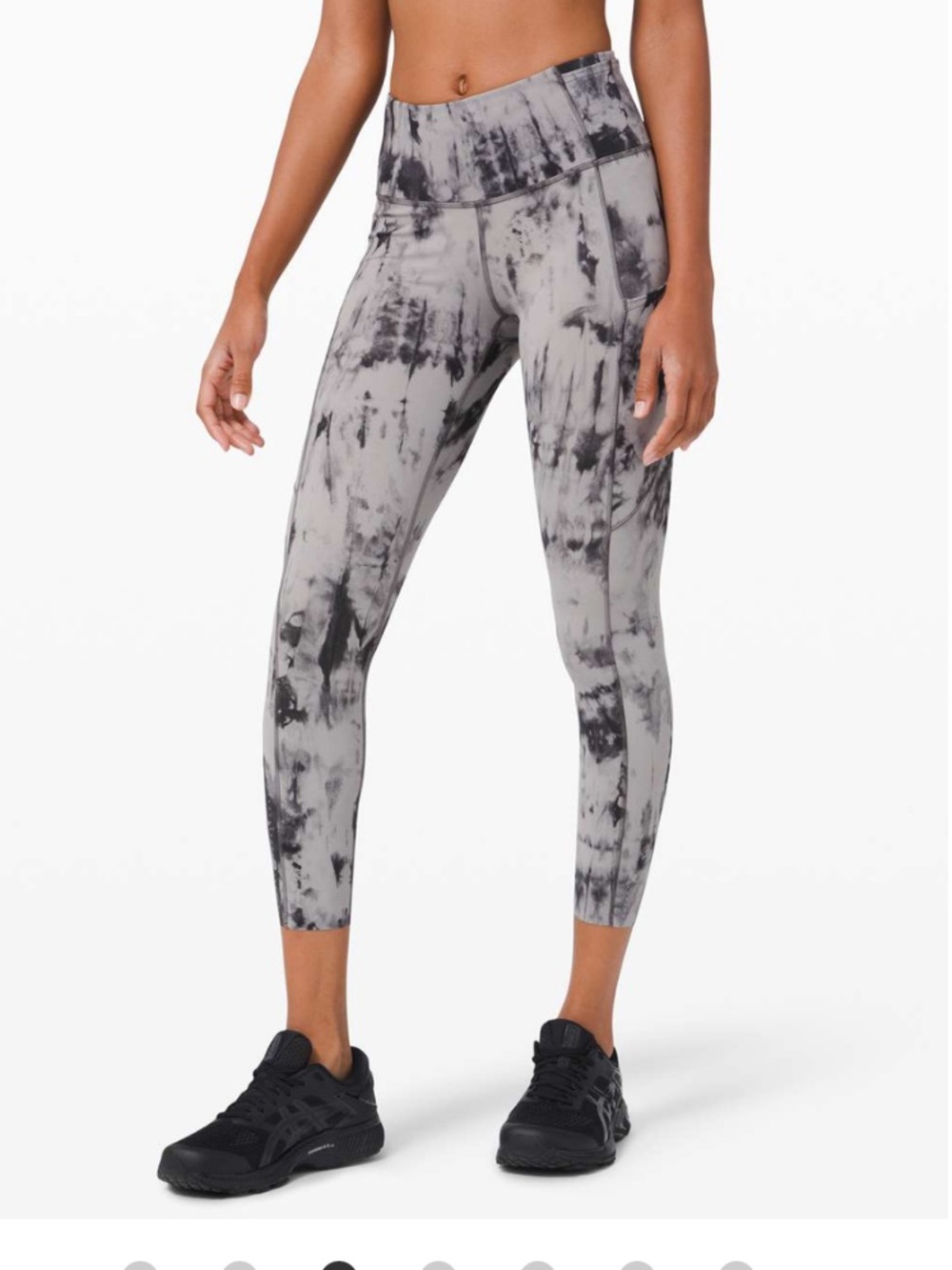 Lululemon Align High-Rise Pant 25" Tie-Dye Leggings in Gray & Black